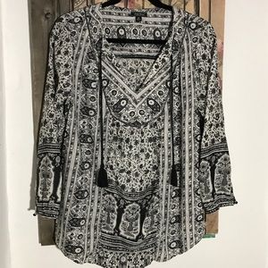 Lucky brand bohemian style blouse